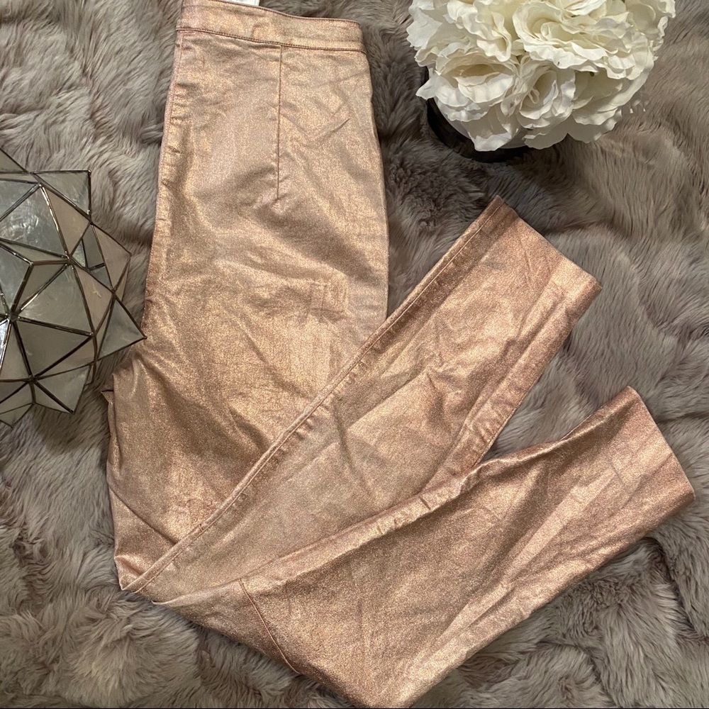 H&M Metallic Pink Pant